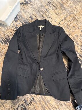 BCBGeneration Women's Black Single-Button Tailored Blazer